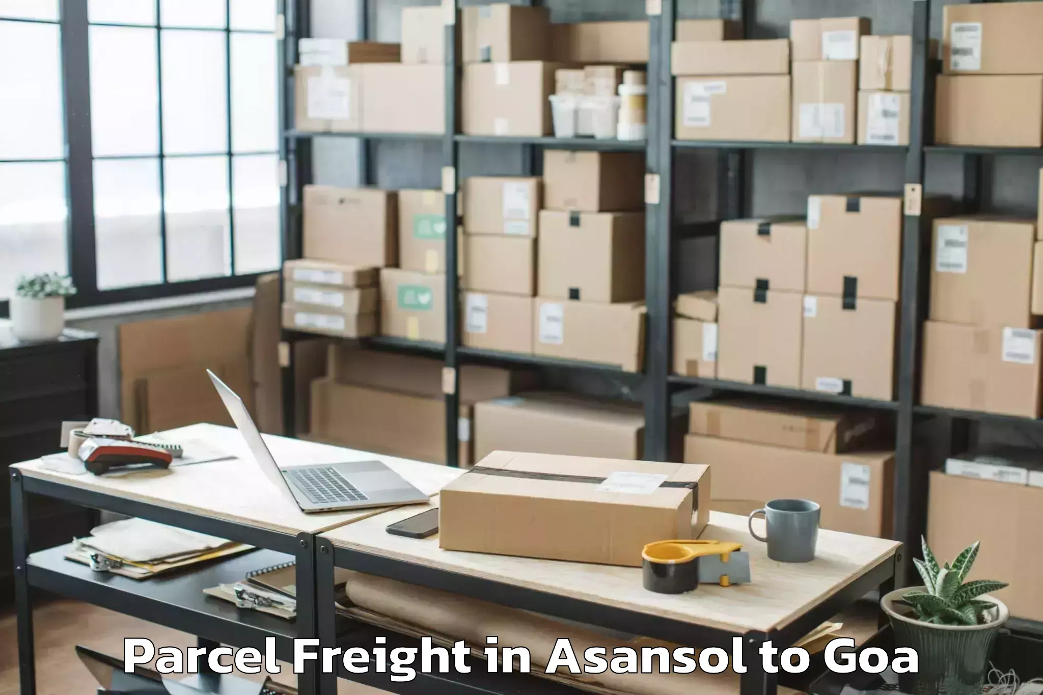 Book Your Asansol to Morjim Parcel Freight Today